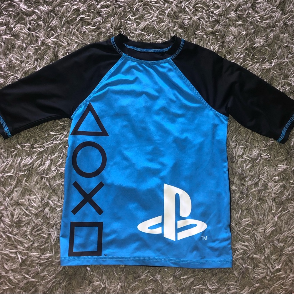 PlayStation Swim Rash Guard Top, Size 8